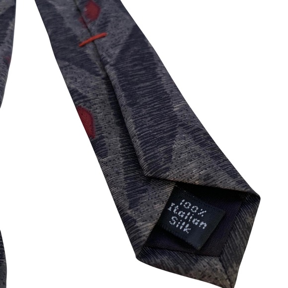 Vintage Halston & Halston III Tie Lot of 2 Italy‎ USA 1990s Geo Abstract Prints - Picture 8 of 12